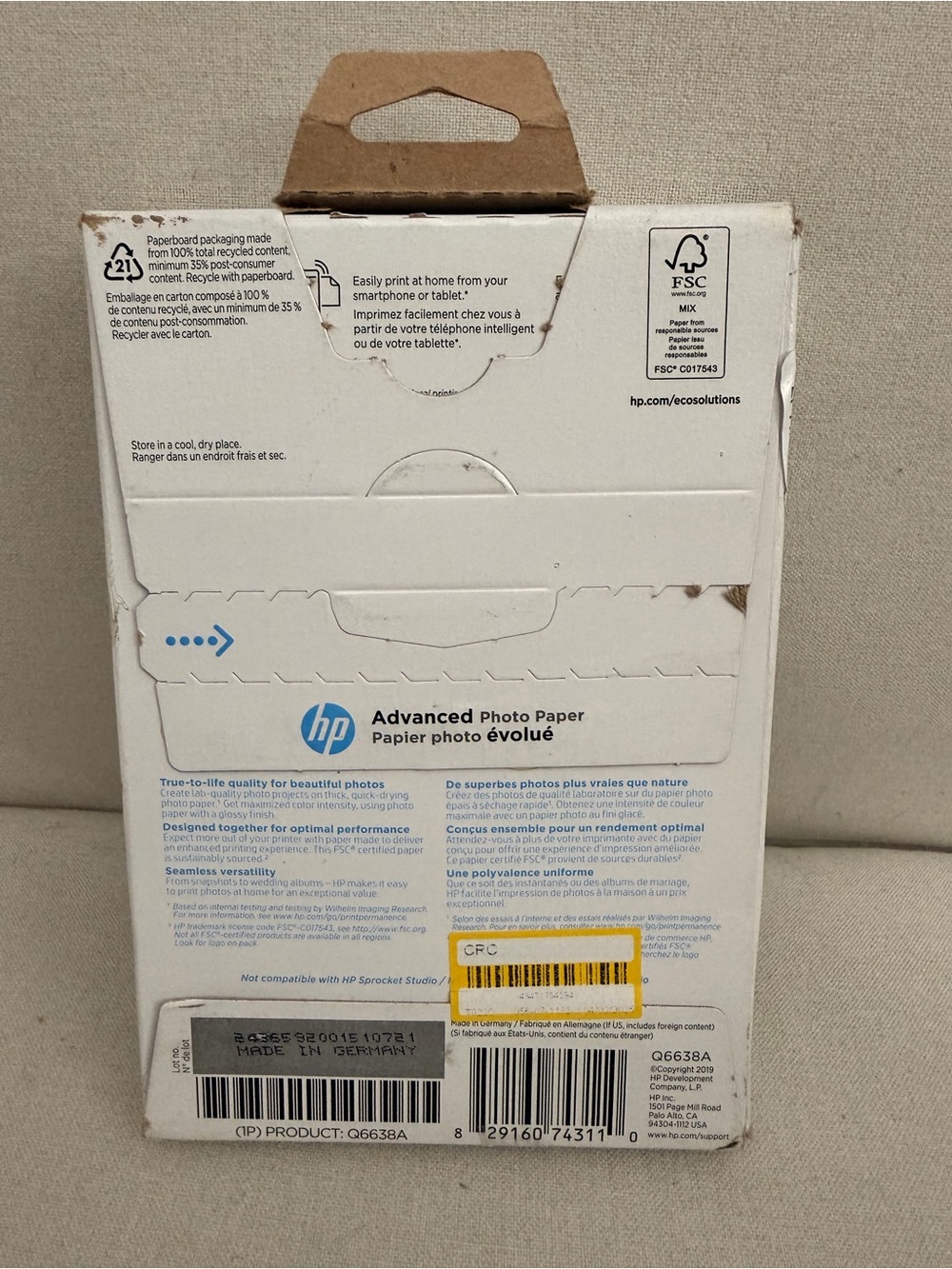 HP Advanced Photo Paper - Picture 3 of 3